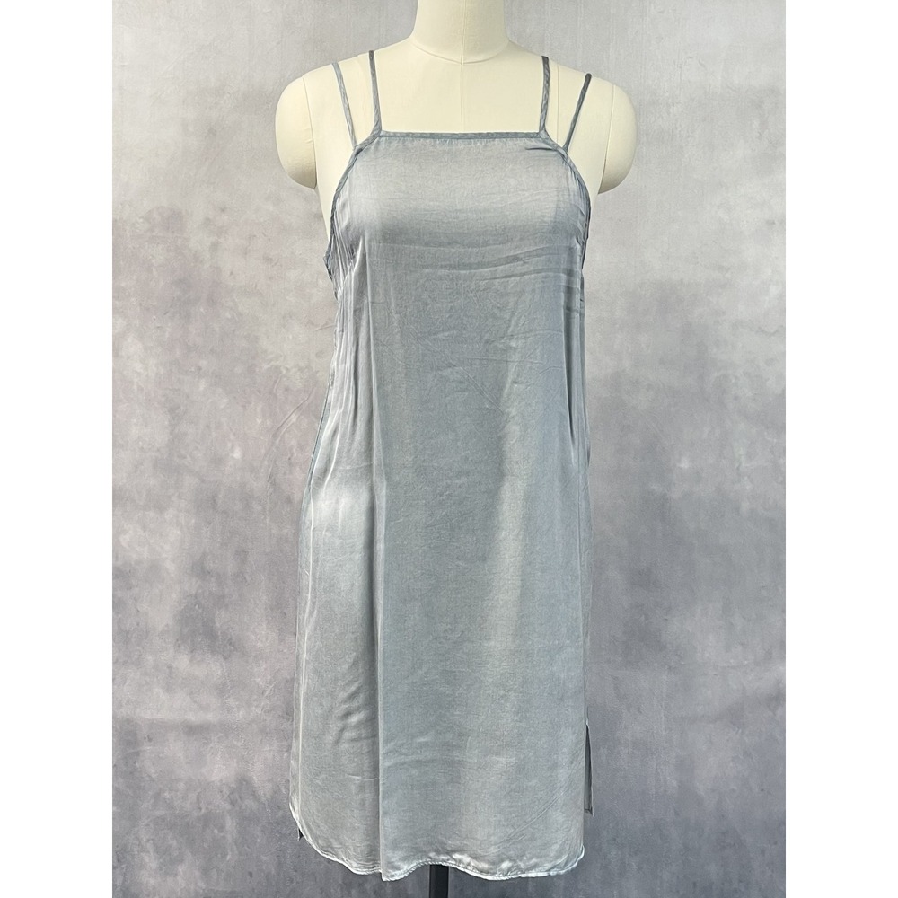 Saturday Sunday Womens Slip Dress Size M Gray Flowy Indie Sleaze Fairy Grunge